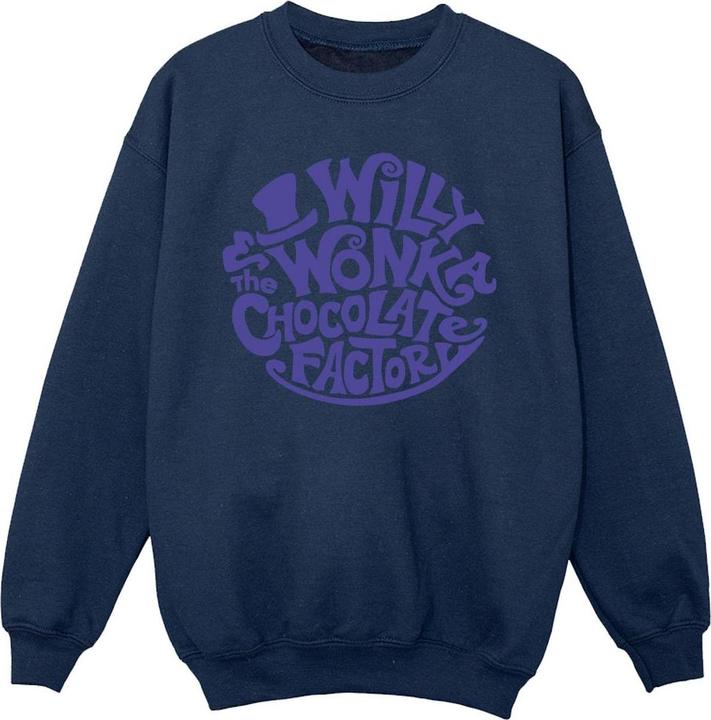 Produktbild Willy Wonka & the Chocolate Factory Typed Logo Sweatshirt Mädchen (140, 146)