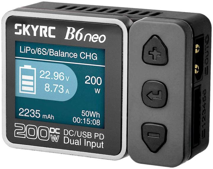 Actual product image SkyRC B6neo Charger grey LiPo 1-6s 10A 200W