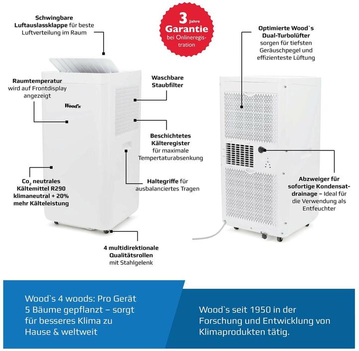 Immagine prodotto Wood's AC Milan 7K Smart Home (25 m², 7000 BTU/h)