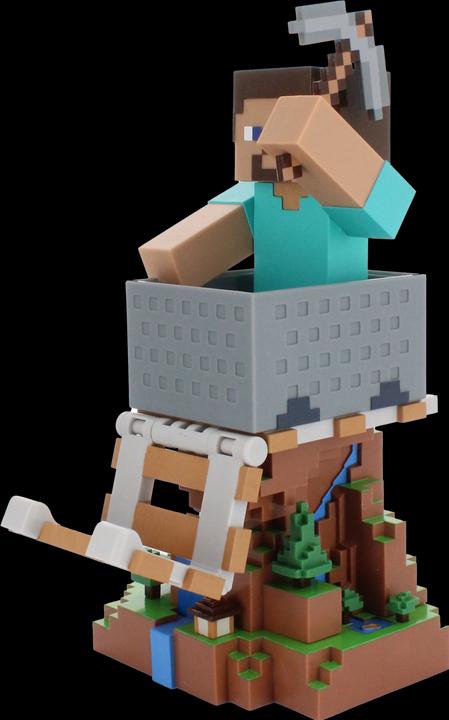 Actual product image Exquisite Gaming Cable Guys R.E.S.T - Minecraft - Steve Support pour Téléphone et Manette (PS5)