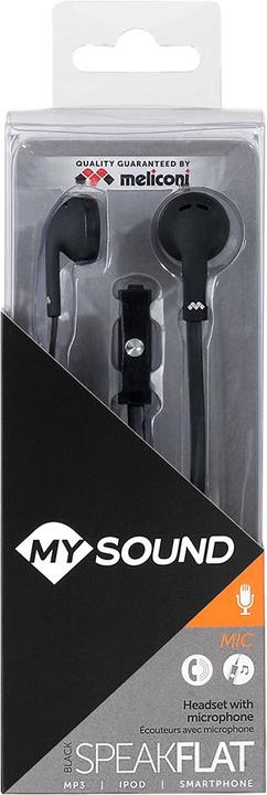 Produktbild Meliconi MySound Speak FLAT Headset-Anschluss 3,5 mm Schwarz (Kabelgebunden)