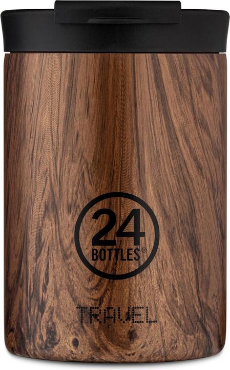 Actual product image 24 Bottles Thermo mug Travel Tumbler 0.35 l Sequoia Wood