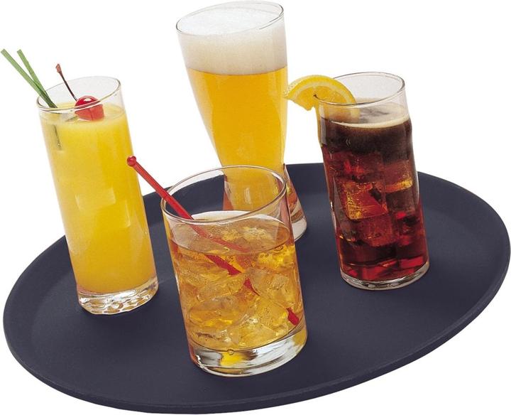 Actual product image Cambro Tray non-slip rubber surface, round, ø: 356 mm, black
