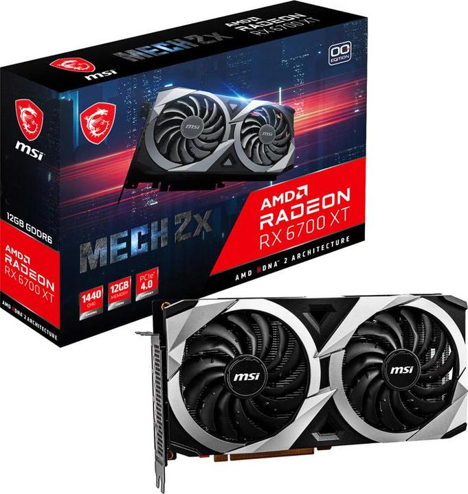 Actual product image MSI Radeon RX 6700 XT MECH 2X 12G OC (12 GB)
