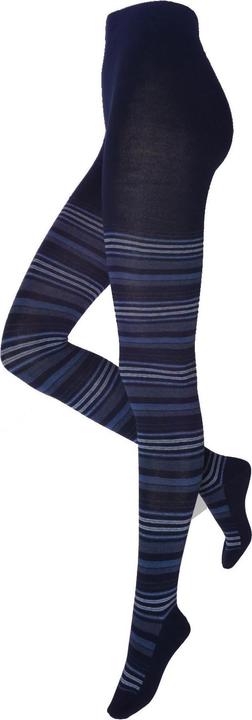 Actual product image Levee Pure Nature striped tights, colour 700 navy, size 48-50 (48 - 50)