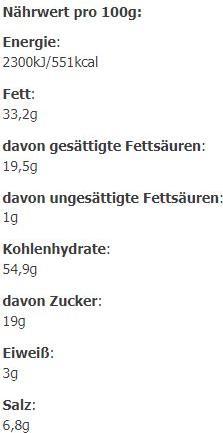 Nährwerte und Zutaten Oat King Oatmeal Cookies (1 Stk., 40 g)
