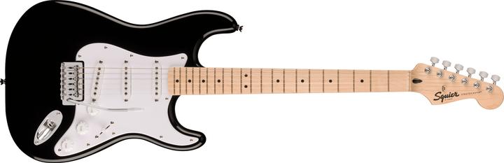 Fender Sonic Stratocaster MN Black elektrische gitaar (E-Gitarre, Pappel)