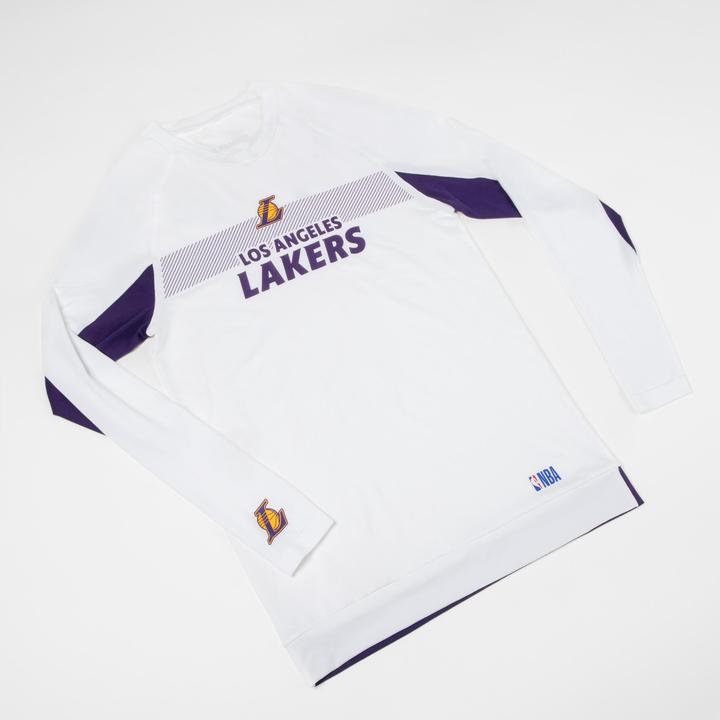 Actual product image Tarmak Women's/Men's long sleeve functional shirt NBA Los Angeles Lakers - UT500 white (M)