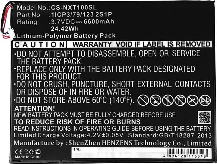 Image du produit CoreParts Batterie pour tablette Nextbook (6600 mAh)