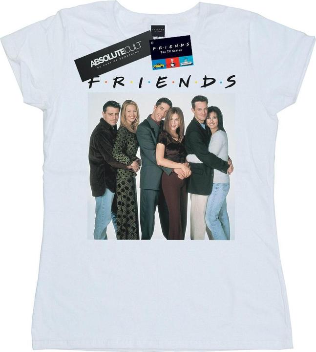 Actual product image Friends Womens/Ladies Group Photo Hugs Cotton T-Shirt (M)
