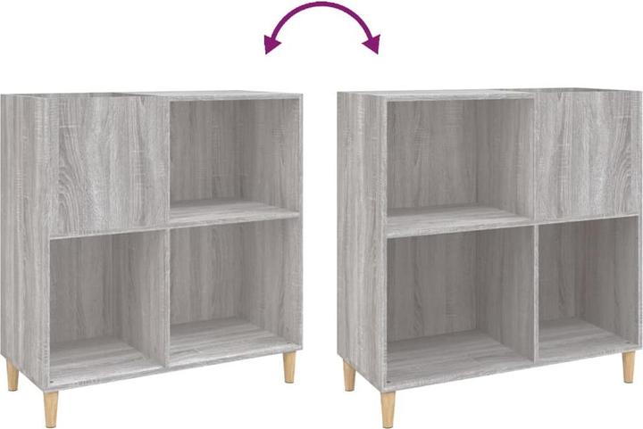 Immagine prodotto VidaXL Plattenschrank Grau Sonoma 84,5x38x89 cm Holzwerkstoff