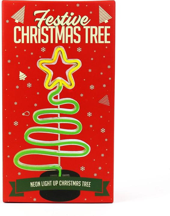 Image du produit Gift Republic Arbre de Noël festif au néon - Éclairage de Noël