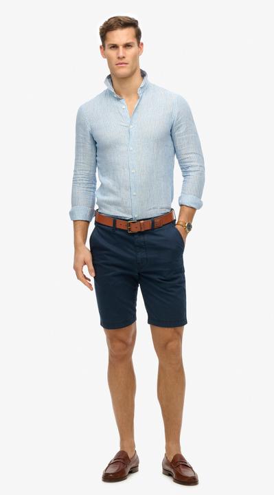 Image du produit Superdry VACATION L/S LINEN SHIRT Heren Overhemd (S)