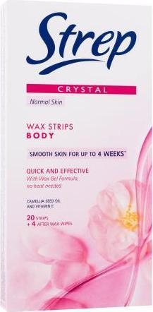 Produktbild Strep Crystal Wax Strips Body Quick And Effective Normal Skin - Body Hair Removal Strips (20 x)