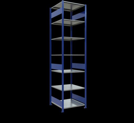 Actual product image Schulte Lagertechnik MULTIplus150 basic racking system with length ledgers