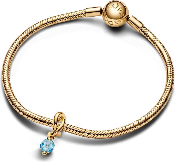Produktbild Pandora Moments Geburtsstein MÃ¤rz (Metall vergoldet in 14K)