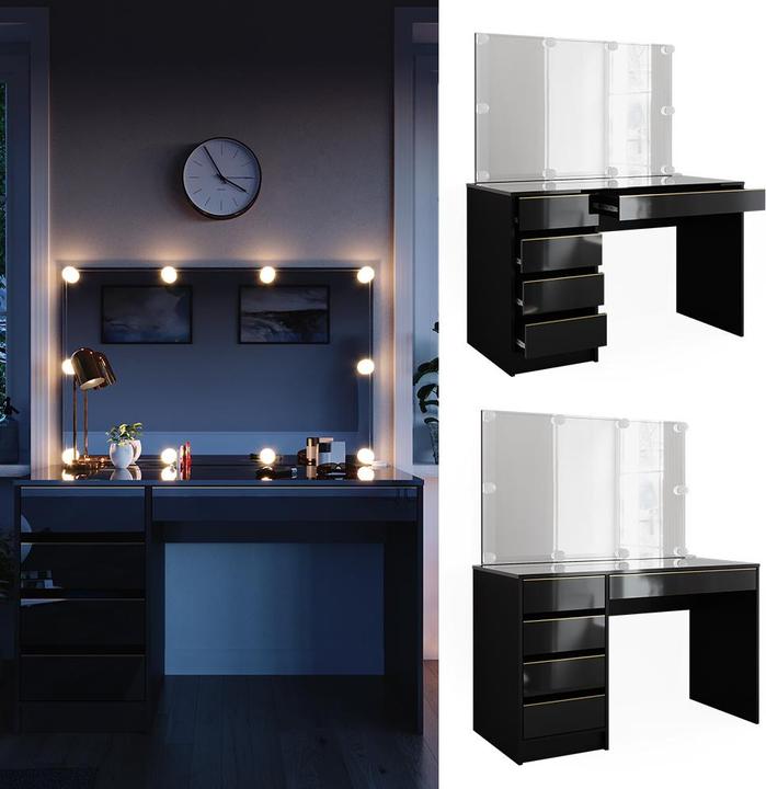 Actual product image Vicco Sherry with lighting (120 x 75 x 55 cm)