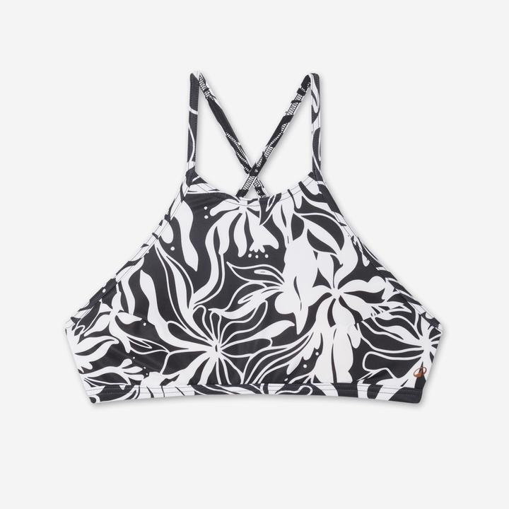 Image du produit Olaian Haut de maillot surf brassière Femme - Andrea noir et blanc (80 D)