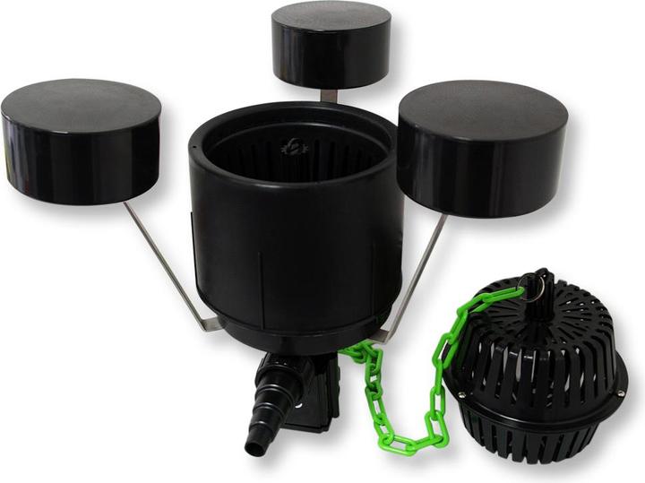 Produktbild Wiltec Filter Set Bio Teichfilter 90000l 72W UVC Klärer Pumpe 25m Schlauch Skimmer 121