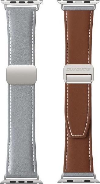 Produktbild Dux Ducis YA Armband (42 mm, 44 mm, 45 mm, 49 mm, Echtleder, Apple Watch Series 1, Apple Watch Series 2, Apple Watch Series 3, Apple Watch Series 4, Apple Watch Series 5, Apple Watch Series 6, Apple Watch Series 7, Apple Watch Series 8, Apple Watch Series 9, Apple Watch SE, Apple Watch Ultra, Apple Watch Ultra 2)