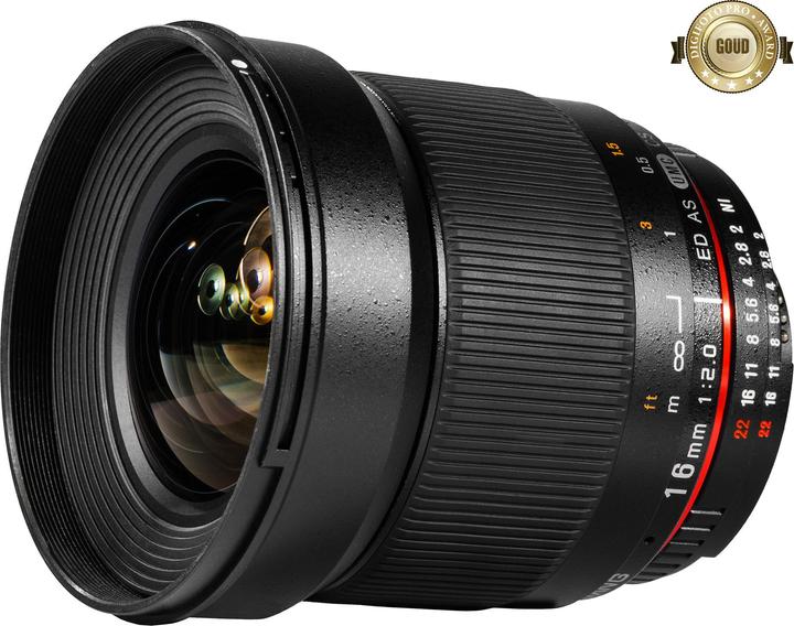 Image du produit Samyang MF 16mm f/2.0 ED AS UMC CS Canon M (Canon EF-M, APS-C / DX)