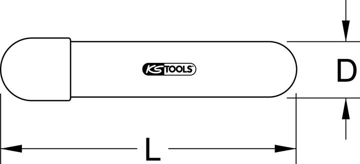 Produktbild KS Tools Isolierte Tülle mit Klemmkappe, 30mm (0.12 m)