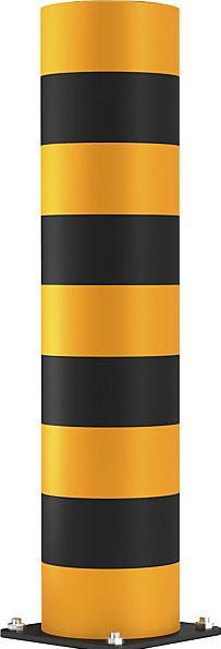 Actual product image Ampere STRONG crash protection bollard, tube diameter 200 mm, traffic yellow, height