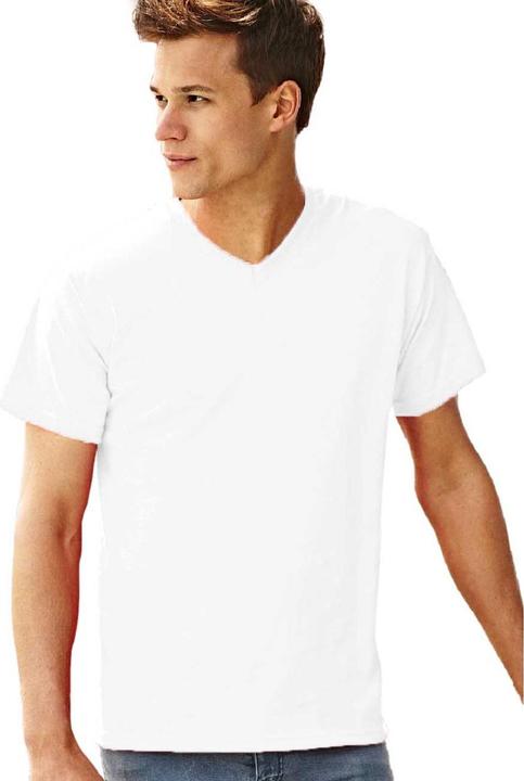 Actual product image Fruit of the Loom Valueweight T-shirt with V-neck short sleeves (L)