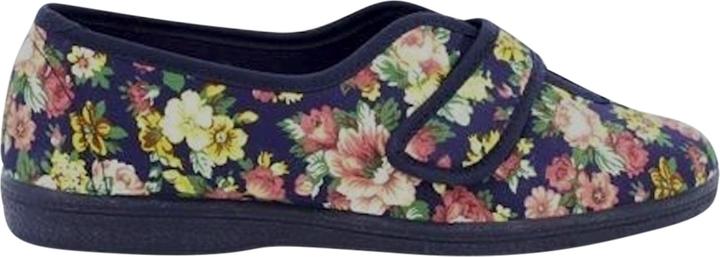 Produktbild Universal Textiles Wilma Hausschuhe Mit Klettverschluss Blumenmuster (40)