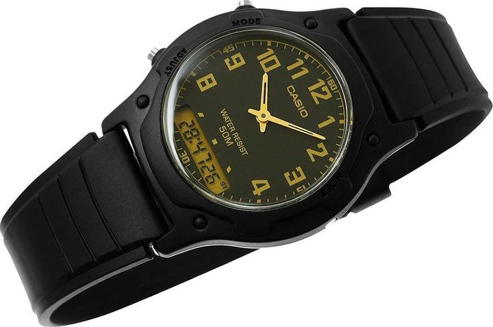 Actual product image Casio AW-49H-1BVDF Dual Time