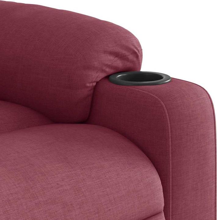 Image du produit VidaXL Fauteuil de massage électrique vin rouge tissu