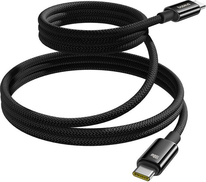 Image du produit Baseus Tungsten Gold magnétique USB-C / USB-C cable 100W 1m - noir (1 m, USB 2.0)