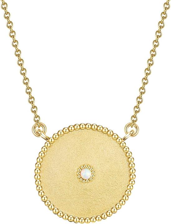 Image du produit Glanzstücke München Femme argent sterling opale (synth.) or jaune 40,0 cm chaîne de base + 5,0 cm extension - 28383 (Argent Sterling, 40 - 45 cm)