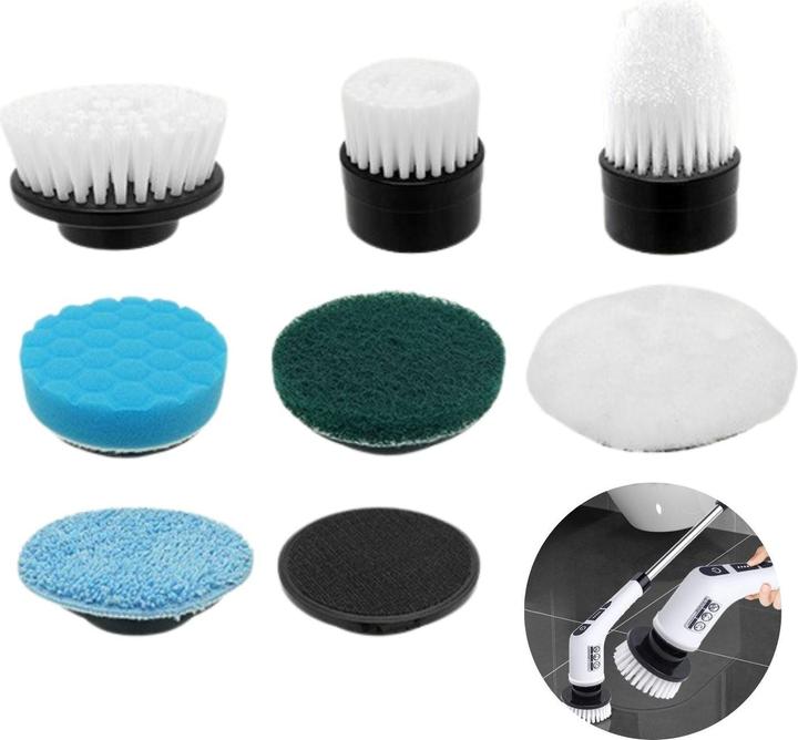 Produktbild Hermex Ersatzbürsten für elektrische Reinigungsbürste Reinigungswerkzeug Schrubber (1 Stk.)