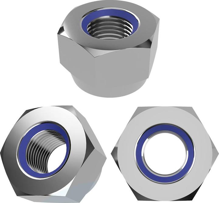 Image du produit Offgridtec Écrous autobloquants M12 acier inoxydable V2A 304 DIN 985 25 pcs. (M12)