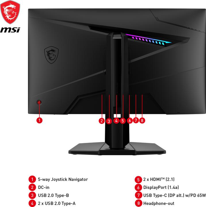 Produktbild MSI MPG 274URFDE QD (3840 x 2160 Pixel, 27")