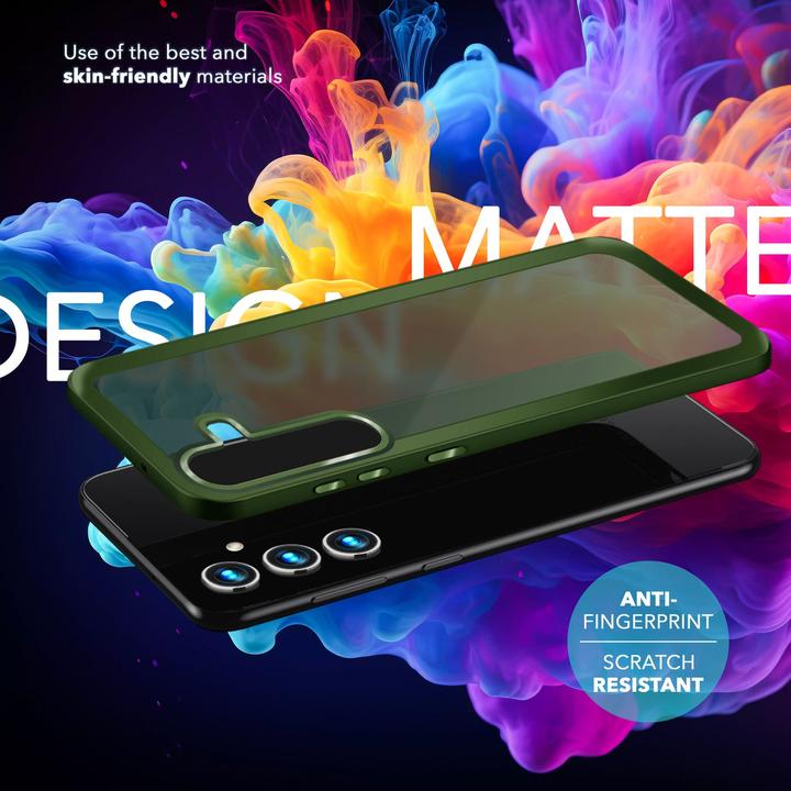 Actual product image Nalia Semi-transparent hybrid cover with protective frame (Samsung Galaxy S24+)