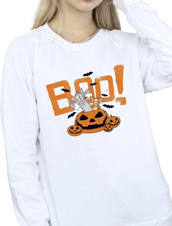 Actual product image Tom & Jerry Womens/Ladies Halloween Boo! Sweatshirt (XXL)