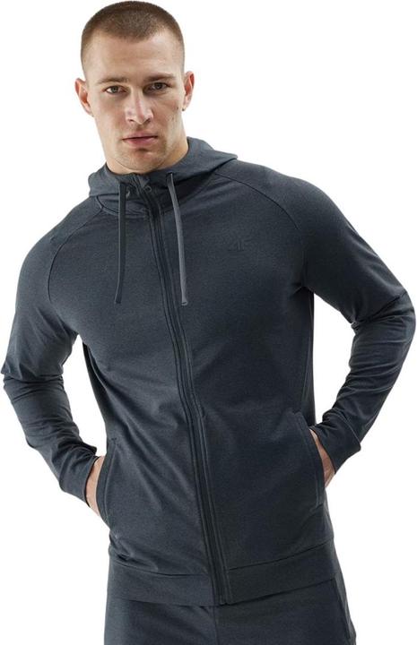 Produktbild 4F Bluza męska M403 antracyt melanż 4FWAW24TFSWM403 22M L (22)