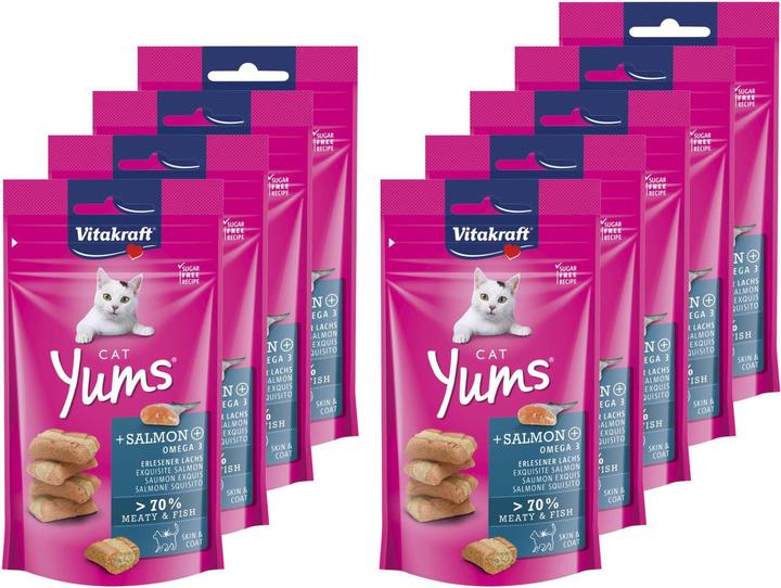Image du produit Vitakraft Cat Yums saumon MSC 9x40gr - (28823) (9 pcs, 360 g)