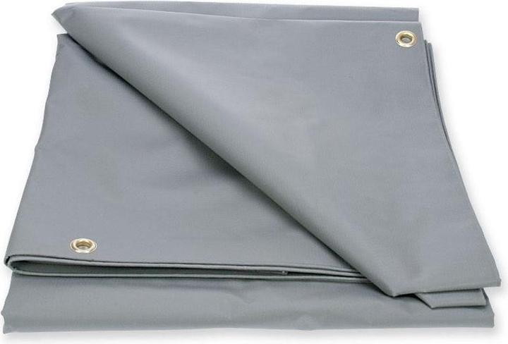 Actual product image Keller Fahnen Allzweckblachen 5x6 m PVC grau 450 g/m2 (600 x 500 cm)