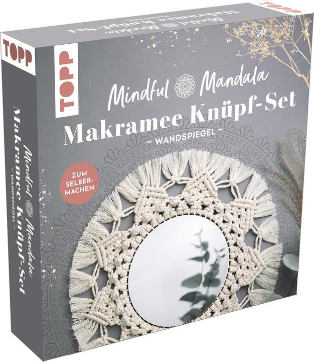 Produktbild Topp Mindful Mandala - Makramee-Knüpf-Set "Wandspiegel"