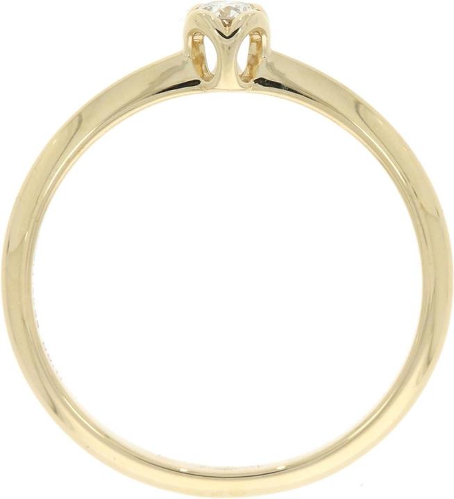 Produktbild Xen ONE Ring mit Diamant 0,11 ct. 585 Gelbgold (54, 585/14 K Gold)