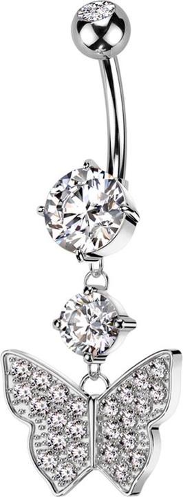 Star Piercing Micro Circular Barbell Supernova Absolute Black mit zwei Kugeln (Messing, Chirurgenstahl 316L)
