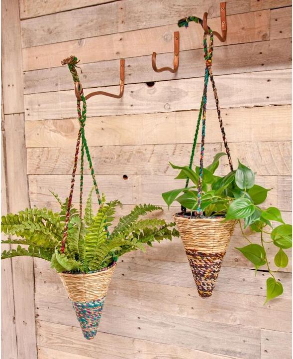 Image du produit Ambiance Technology Artisan Pflanzenkorb konisch klein assortiert, 22 x 16 cm (16 cm)