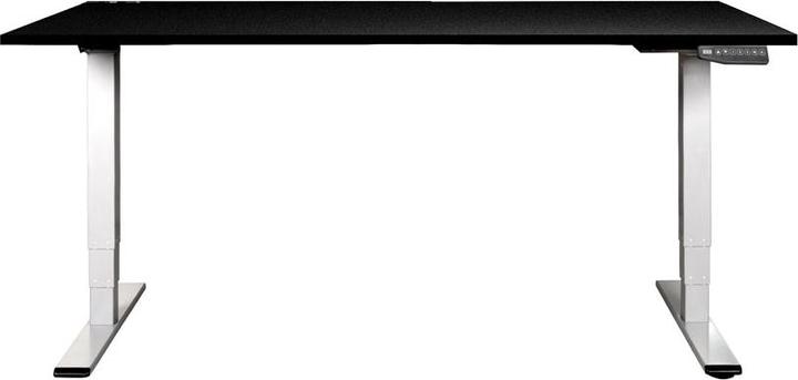 Image du produit Contini höhenverstellbarer Bürotisch 180 x 80 cm schwarz / Gestell weiss