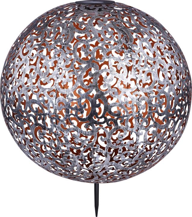 Globo Solar Light Metal Silver 1xled (IP44)