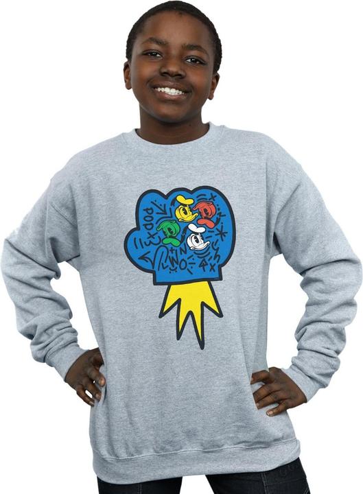 Actual product image Disney Boys Donald Duck Pop Fist Sweatshirt (152, 158)