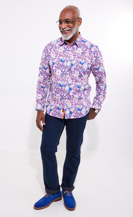 Actual product image Joe Browns Floral Paisley Long Sleeve Shirt (L)