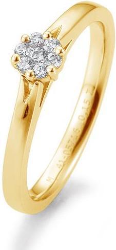 Actual product image Breuning Flower engagement ring (49, 585/14 K Gold)